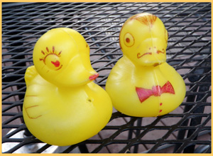 French Duckie and his Mistress - Boulder Creek Festival - Rubber Duck Race